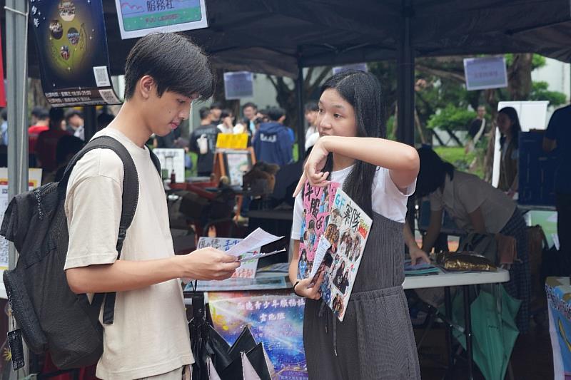 社團迎新博覽會靜態擺攤