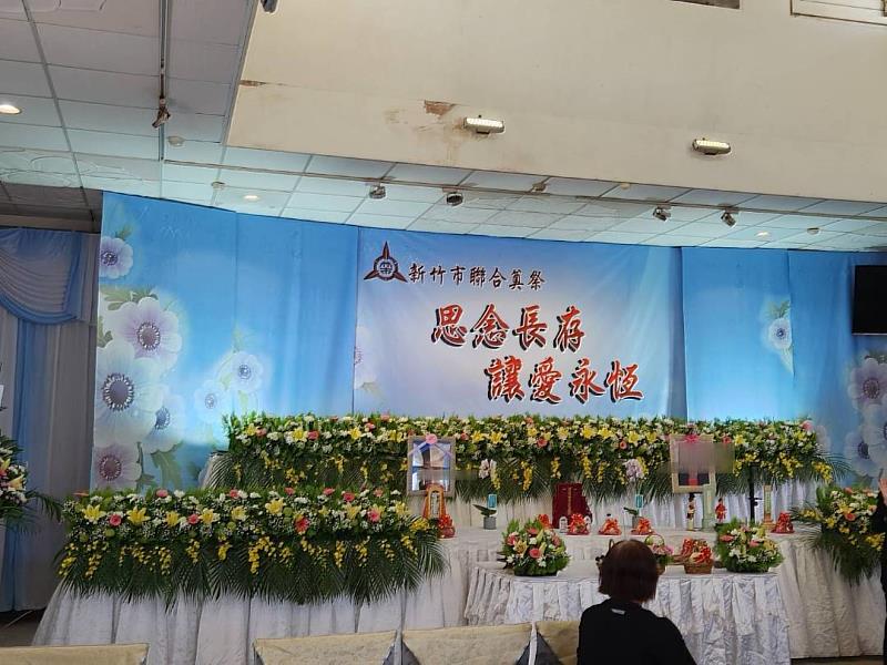 聯合奠祭會場佈置情形。
