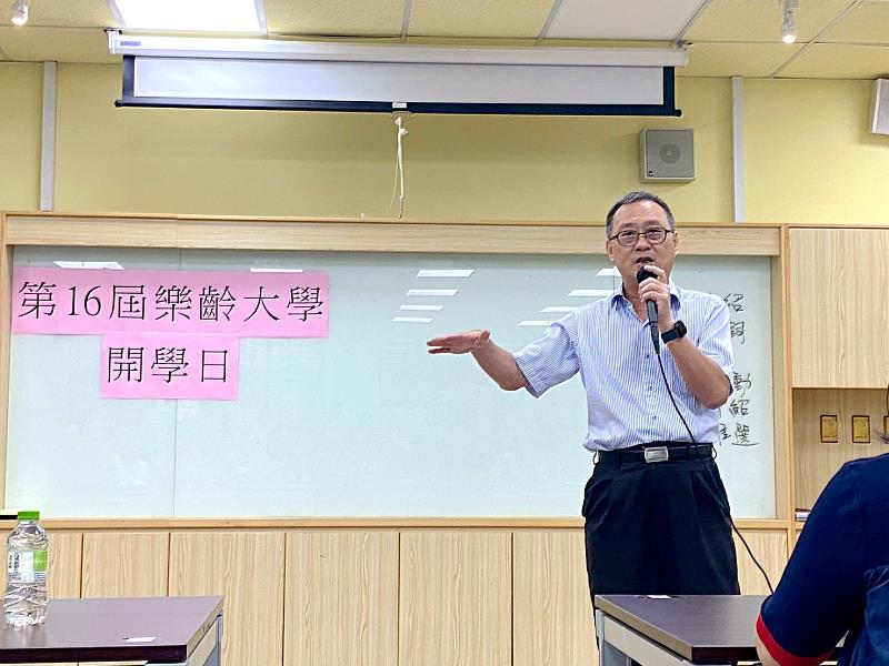 中國科大廖憲文副校長蒞臨第16屆樂大開學典禮致詞（照片/校方提供）