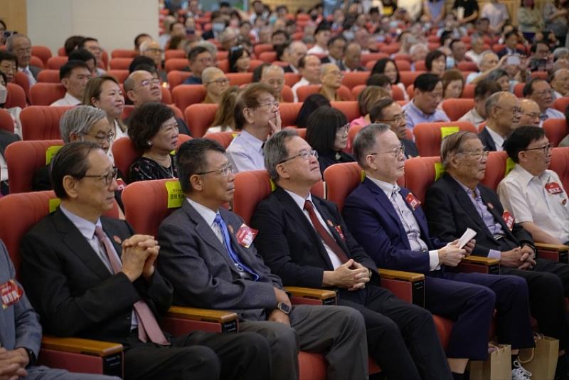 圖五、東吳大學新任董事長唐松章博士歡迎餐會現場冠蓋雲集，座無虛席。