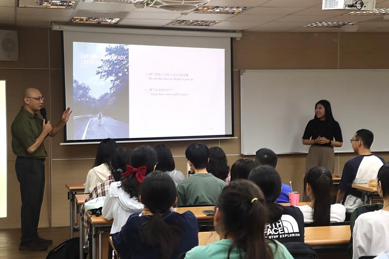 南大創新育成中心舉辦「勇敢追夢」講座，邀請ASML荷蘭總部工程師Annie分享國際職涯歷程，現場座無虛席。