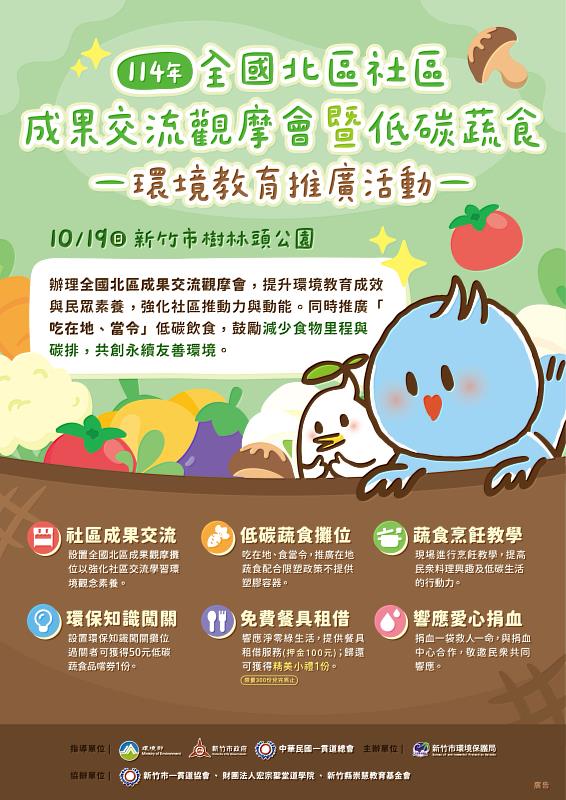 114年全國北區社區成果交流觀摩會暨低碳蔬食環境教育推廣活動EDM