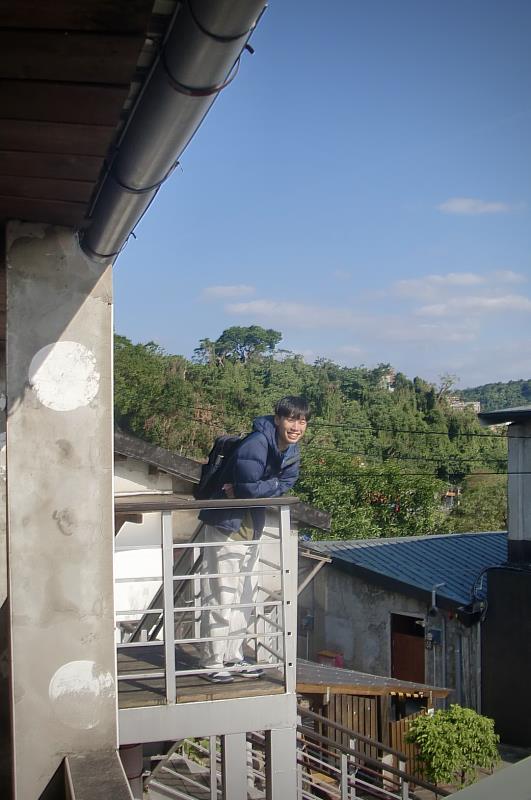 中山醫學大學醫學系學生楊颺喜歡各種戶外活動。