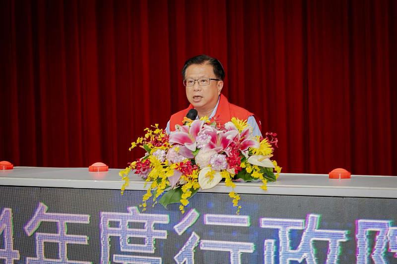 行政院農業部政務次長黃昭欽致詞。