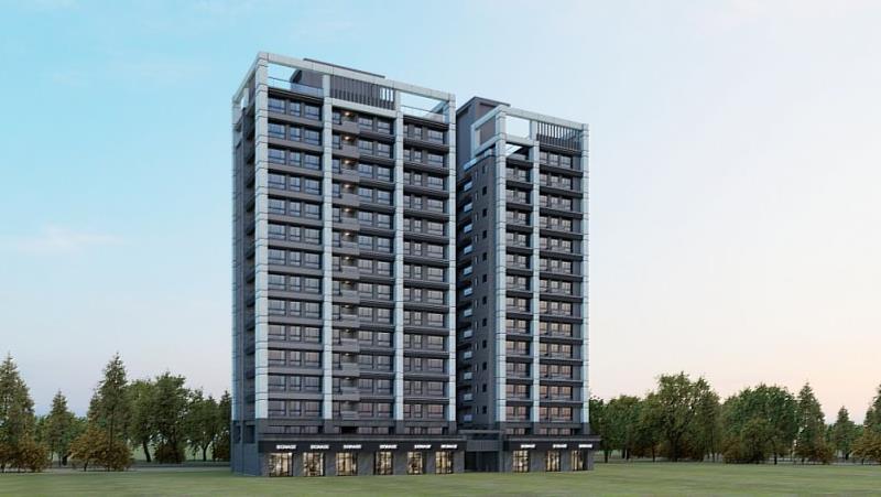 未來更新後將新建兩棟地上15層、地下5層的住宅大樓，規劃戶數共158戶，並將申請耐震結構標章。(新北住都中心提供)