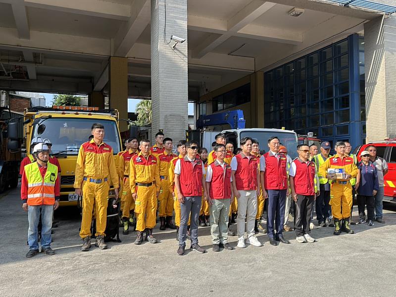 模範清潔隊員林明男參加花蓮救災