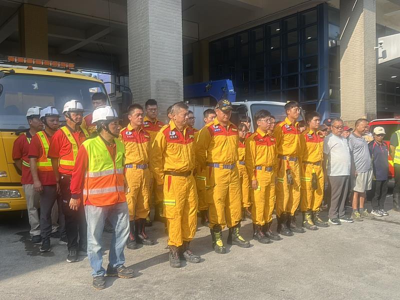 模範清潔隊員林明男參加花蓮救災