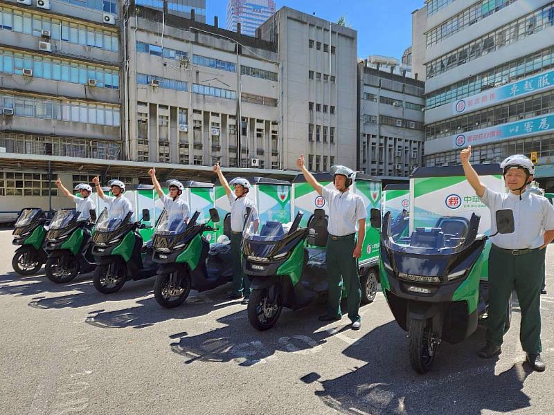 中華郵政電動三輪車綠色物流車隊成立-2 /中華郵政提供