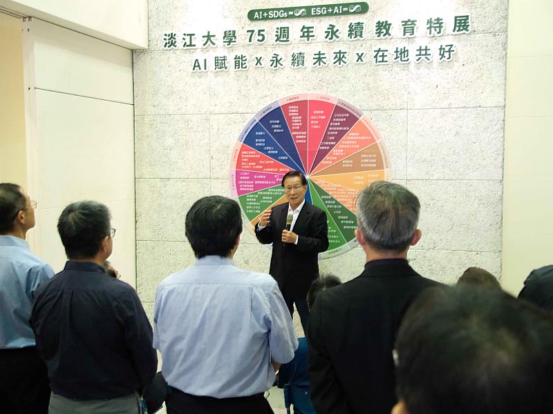 葛煥昭校長於開幕式中致詞。（圖／淡江大學提供）