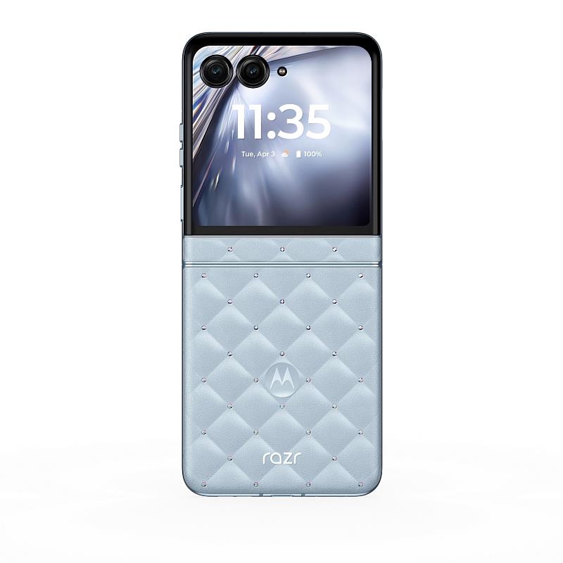 遠傳電信宣布今日起獨家開賣Moto｜Swarovski razr 60 冰藍限定版，凡於11月30日前購買空機，即可享有遠傳加碼送一年期手機保險，再加碼舊換新機最高折3000元
