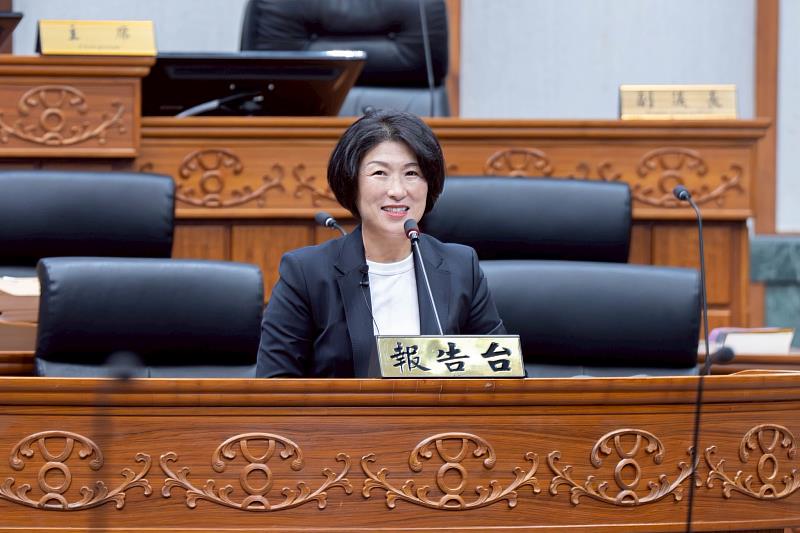 饒慶鈴23日前往臺東縣議會施政總報告
