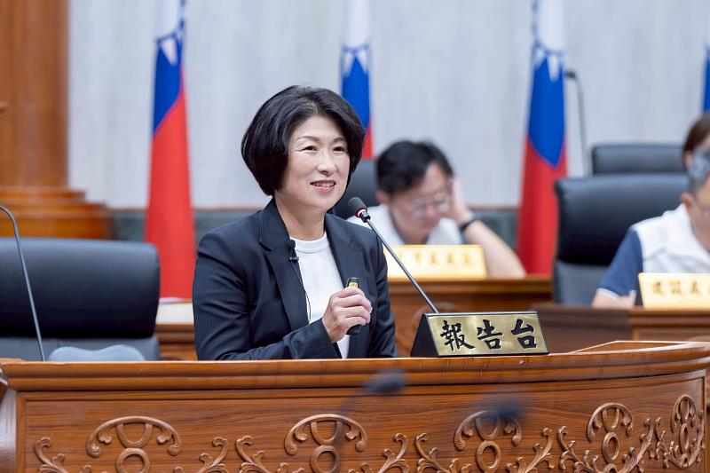 饒慶鈴23日前往臺東縣議會施政總報告