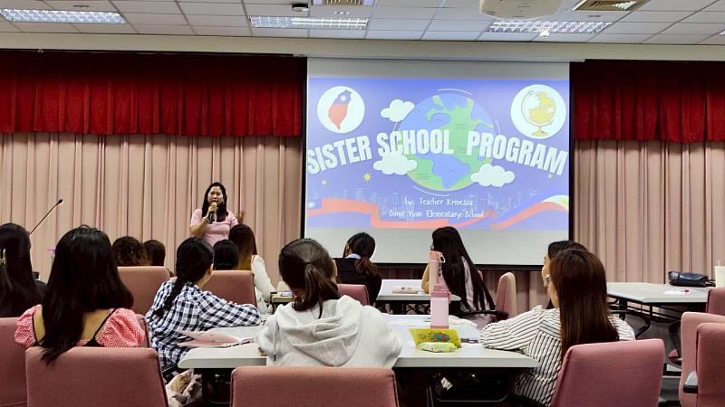 東園國小外師Krinessa分享如何與中師合作推動姊妹校交流課程