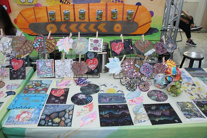 現場展示小朋友作品