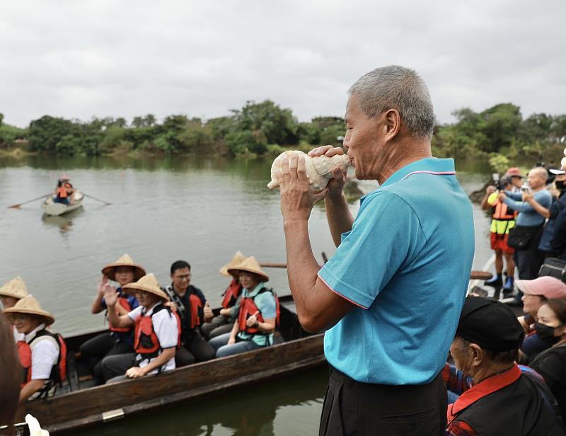海螺號角響起，修復舟船航行烏石港舊址導覽巡禮