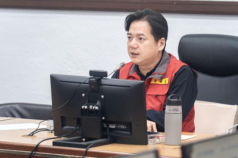 邱臣遠代理市長報告竹市防災作為。
