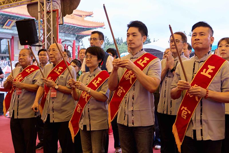 客委會主委古秀妃、台北市長蔣萬安等人參加「2025台北客家義民嘉年華主祭大典」