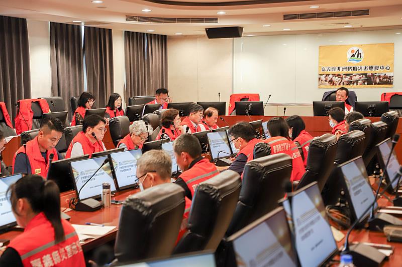 嘉縣府非洲豬瘟災害應變中心決議全面禁用廚餘養豬,近日正式公告