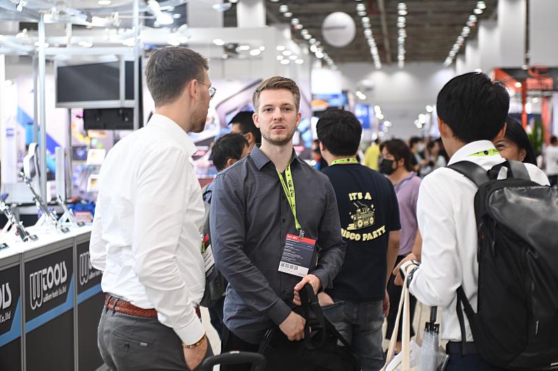 台灣國際五金工具博覽會盛況。（貿協提供）