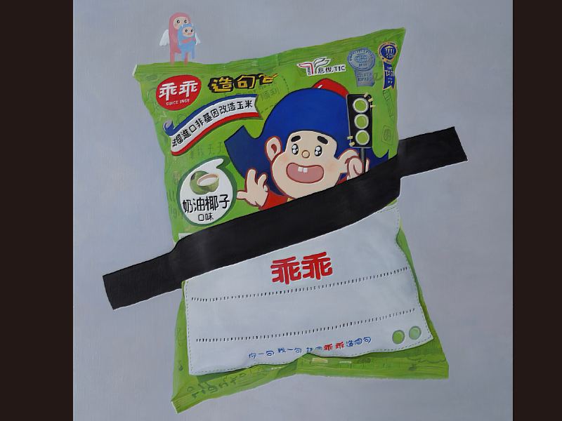 從伺服器角落走進畫布中心,乖乖變成藝術中的守護程式,傳達台灣特有的信仰幽默感。