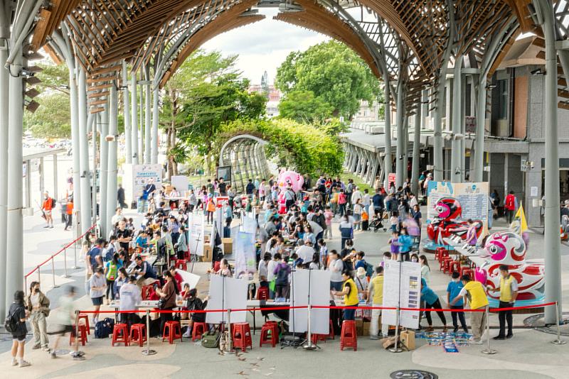 科普列車花蓮站盛況。