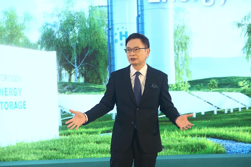 外貿協會董事長黃志芳表示，展會匯聚全球再生能源技術成果，打造產業減碳與國際合作的重要平台。（貿協提供）