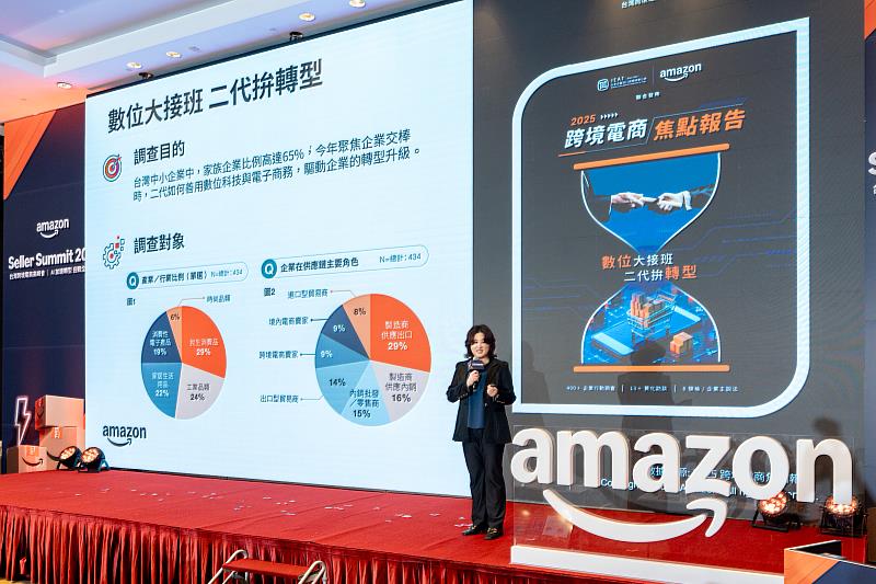 亞馬遜全球開店台灣總經理謝孜希指出，AI與數據已成為企業升級與世代協作的關鍵橋樑，協助台灣品牌以更高效率進軍全球市場