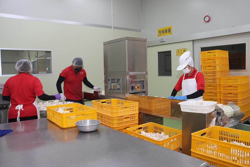 建置現代化芋頭截切加工及冷藏（凍）設備