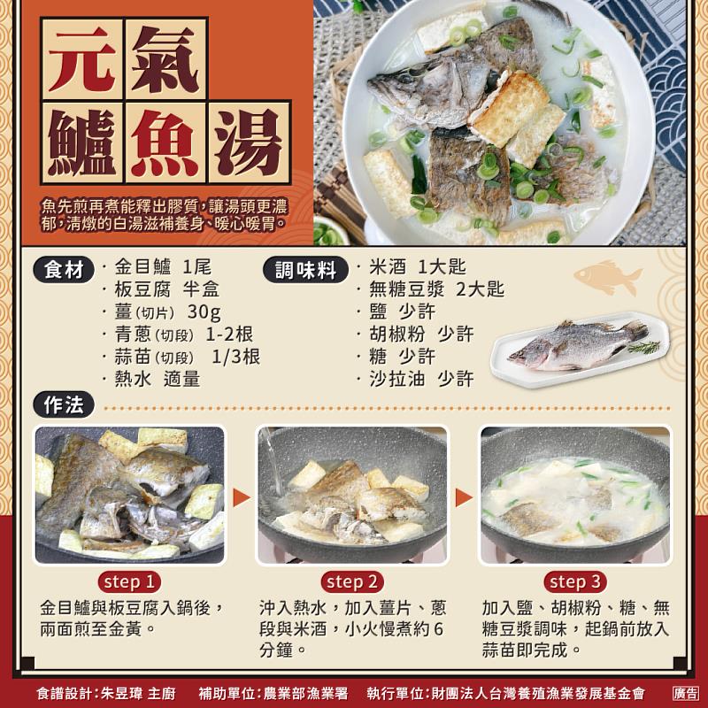 食譜－元氣鱸魚湯
