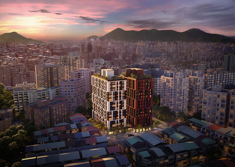 更新後模擬圖，未來實際依都市更新審議核定為準。（漢吉建設股份有限公司提供）