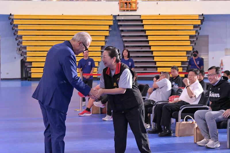 International Dragon Boat Federation (IDBF) President Claudio Schermi