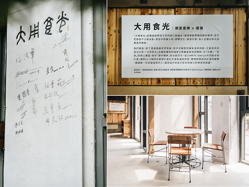 大用食光餐廳地址：新竹縣竹東鎮東林路194巷8號 (竹東音樂巷)