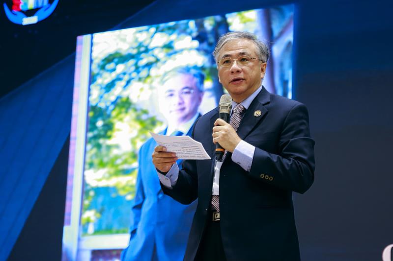 校長鄭道明致詞強調，朝陽科大積極推動國際化與學術卓越，SSIM正是連結世界學術社群的重要平台。