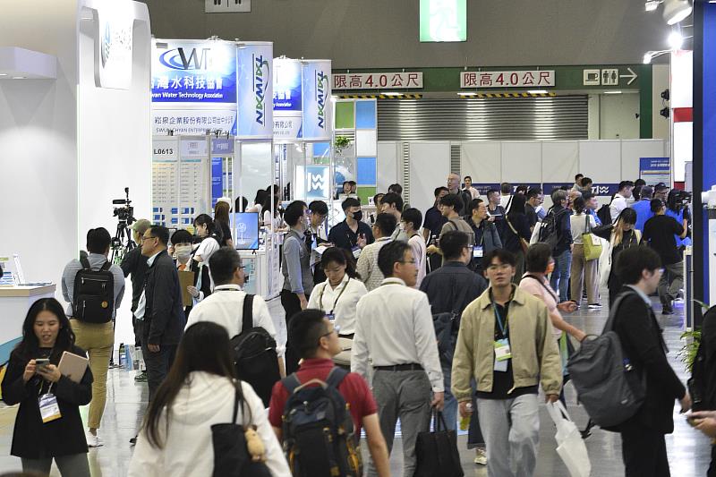 2025年台灣國際水週三天展期吸引4,300逾名參觀者入場，較上屆成長超過7成。 (貿協提供)