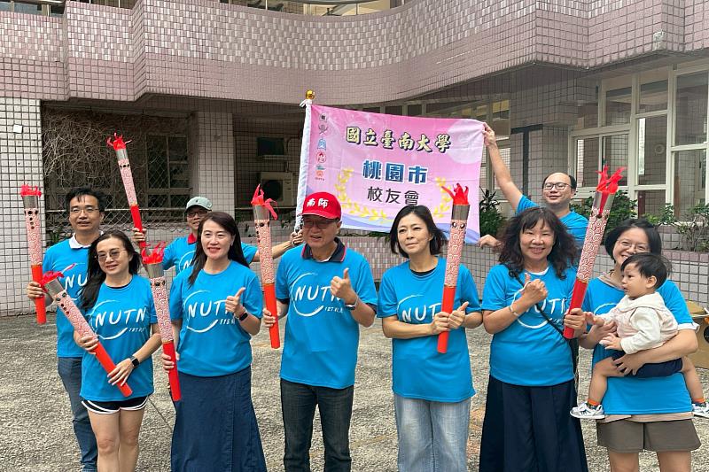 電子聖火在校園亮起 象徵南大精神於桃園延續光與熱