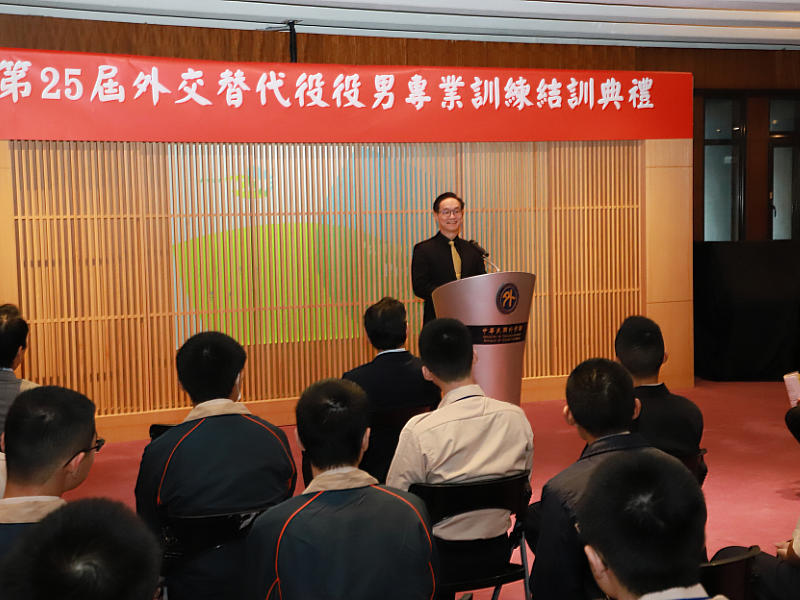 內政部役政司陳裕興副司長期許役男不僅發揮專業提供實質協助，更透過文化交流與在地參與，深化臺灣與友邦人民的情誼。