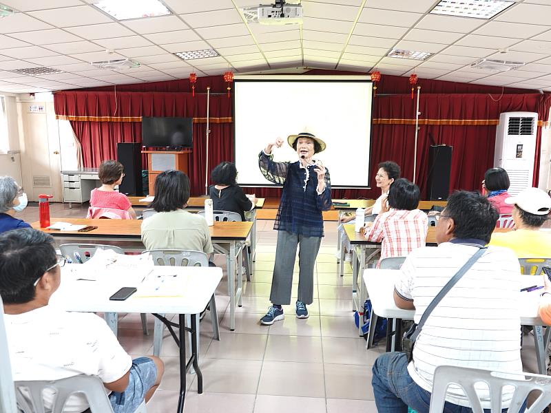 溪埔子人工濕地環境教育志工進階訓上課實況
