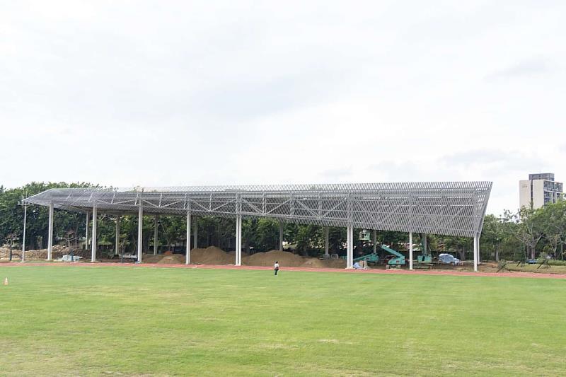竹市香山綜合運動場改建加速中－現況照。