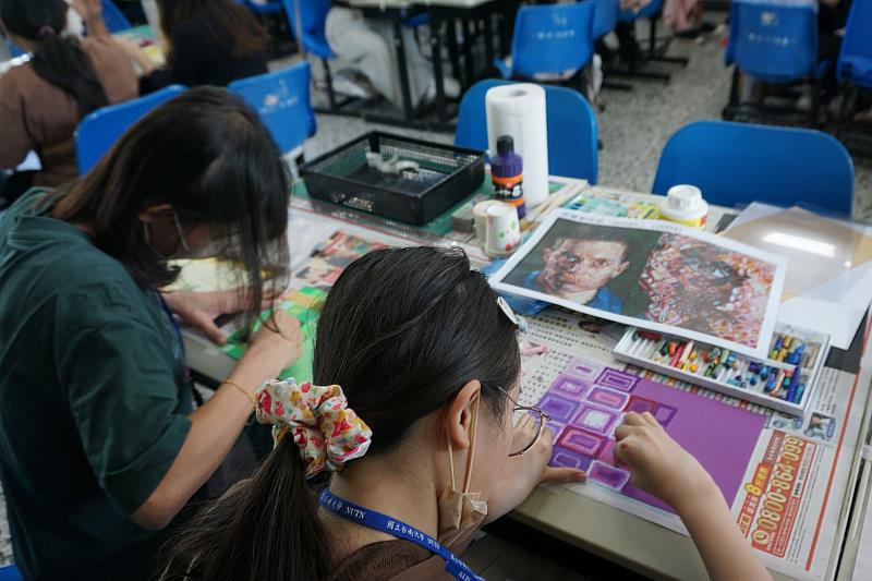 南大幼兒美感教育課程以「對比與協調」為核心，鼓勵教師引導幼兒從觀察中學習創作。