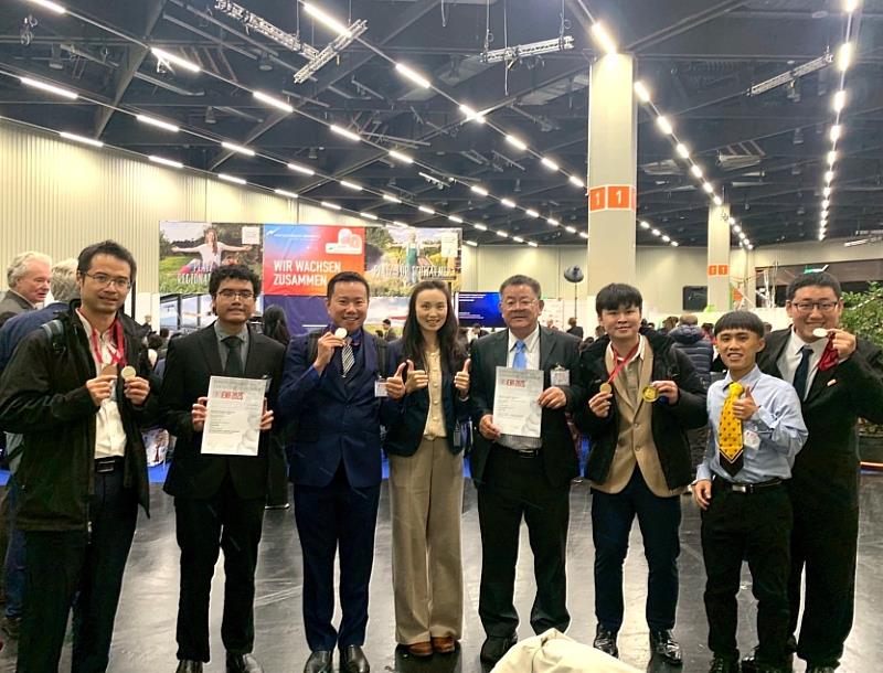 勤益科大奪德國紐倫堡國際發明展5獎牌 展現跨域創新與永續研發實力