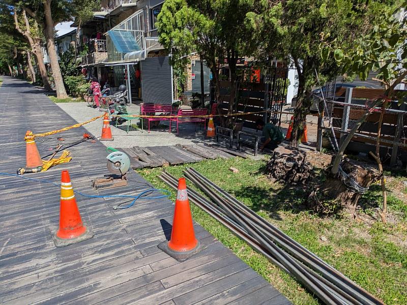 鐵馬道正氣北路至博愛路段進行設施修繕 今日起封閉施工