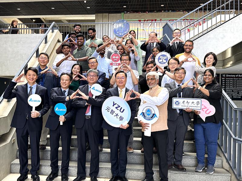 元智大學攜手印度SASTRA大學與台達 深耕國際科技人才。