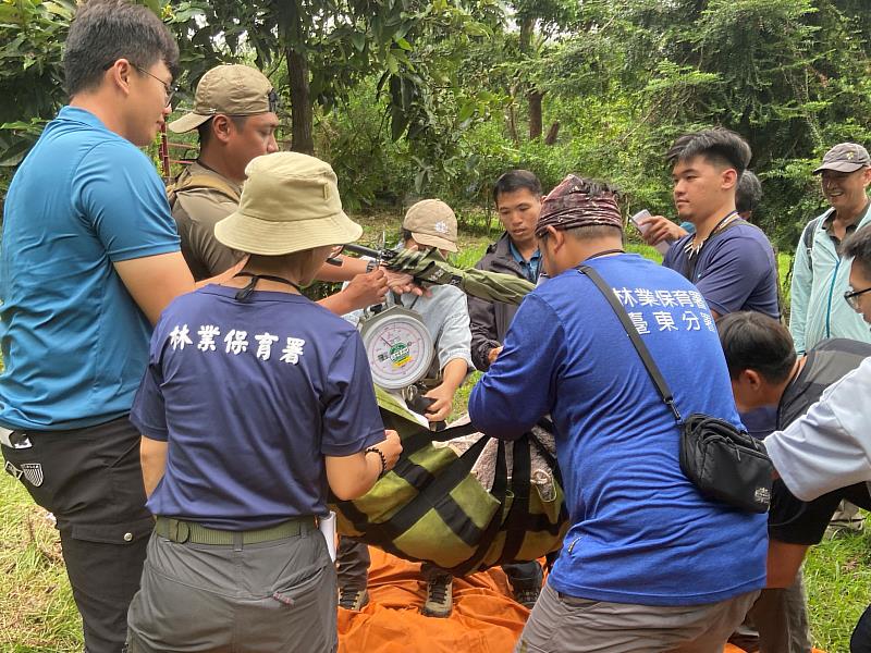 黑熊救援演練情形