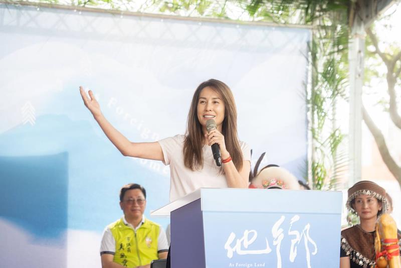 立法委員高金素梅致詞。