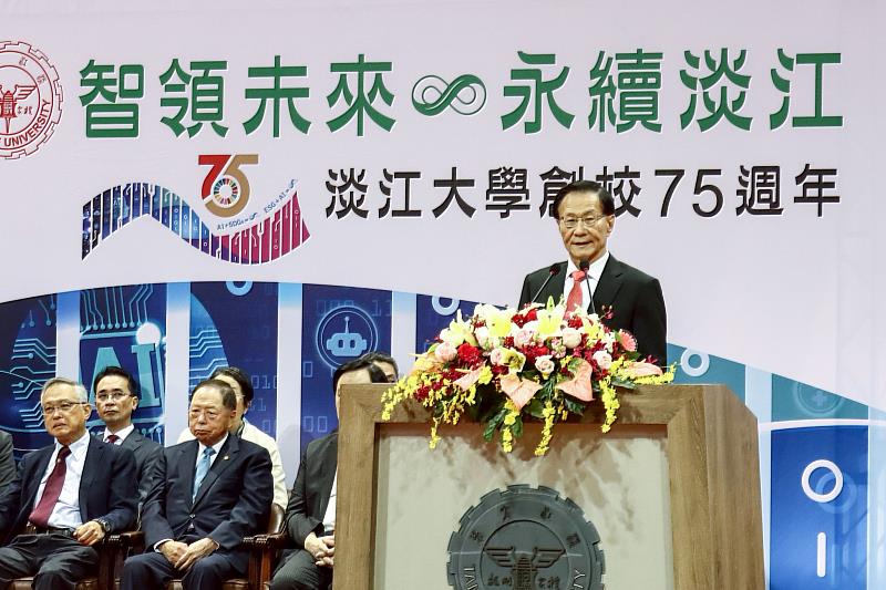 葛煥昭校長致詞。（圖／淡江大學提供）