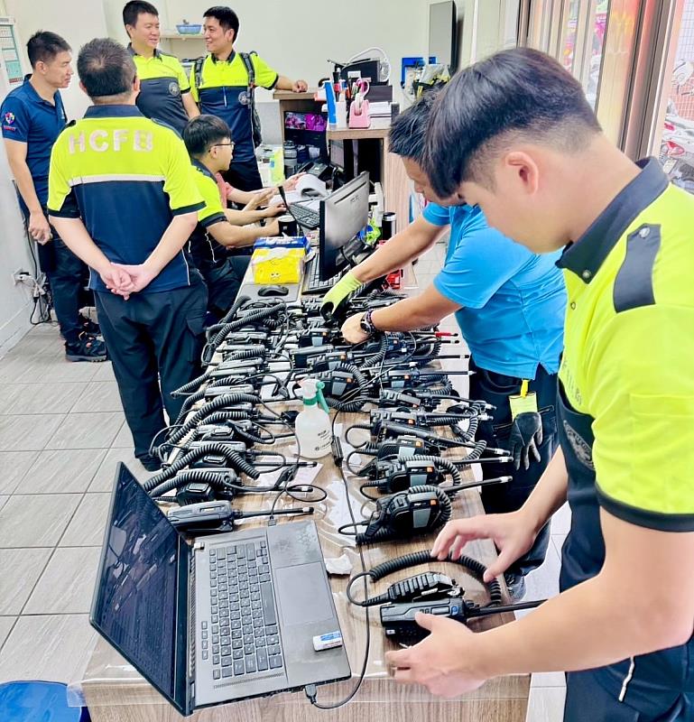 竹市消防局日前辦理「114年度車輛裝備器材保養評核」。