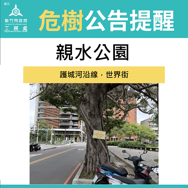 新竹市政府危樹公告提醒EDM。