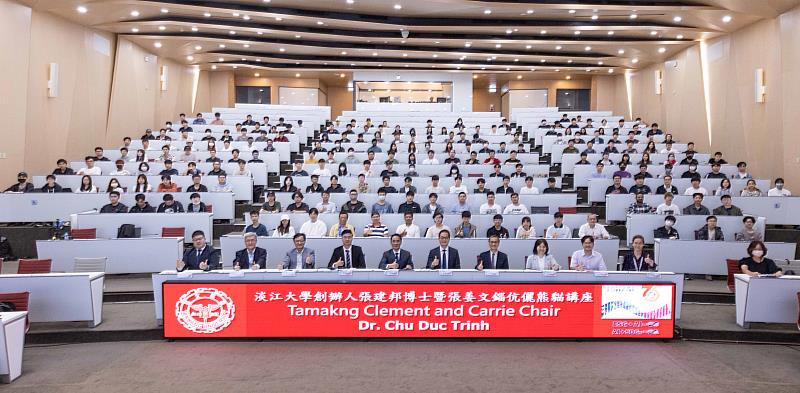 演講現場聽眾涵蓋工學院機械與機電工程學系、資訊工程學系、水資源及環境工程學系等系師生。（圖／淡江大學提供）