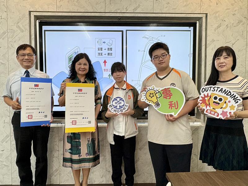 「讓愛有形，讓科技有情」暨大附中與中臺科大跨校打造智慧長照雙發明