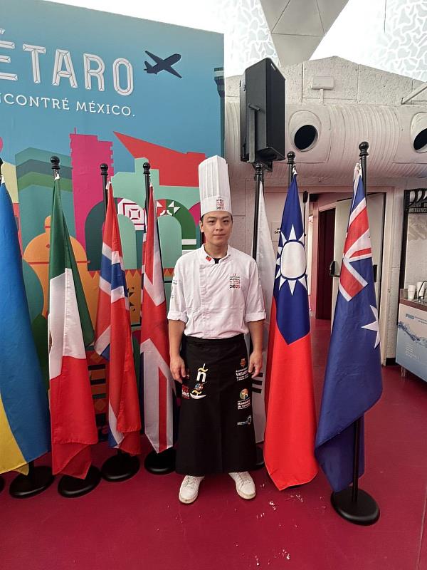 台灣青年廚師陳丞典參賽照